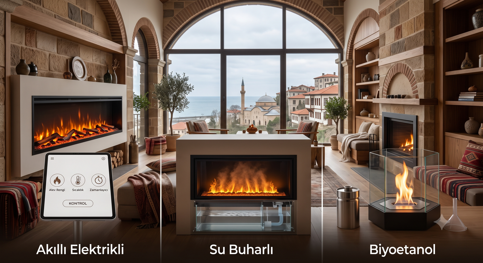 Akıllı ve Biyoetanol Şömine Çözümleri