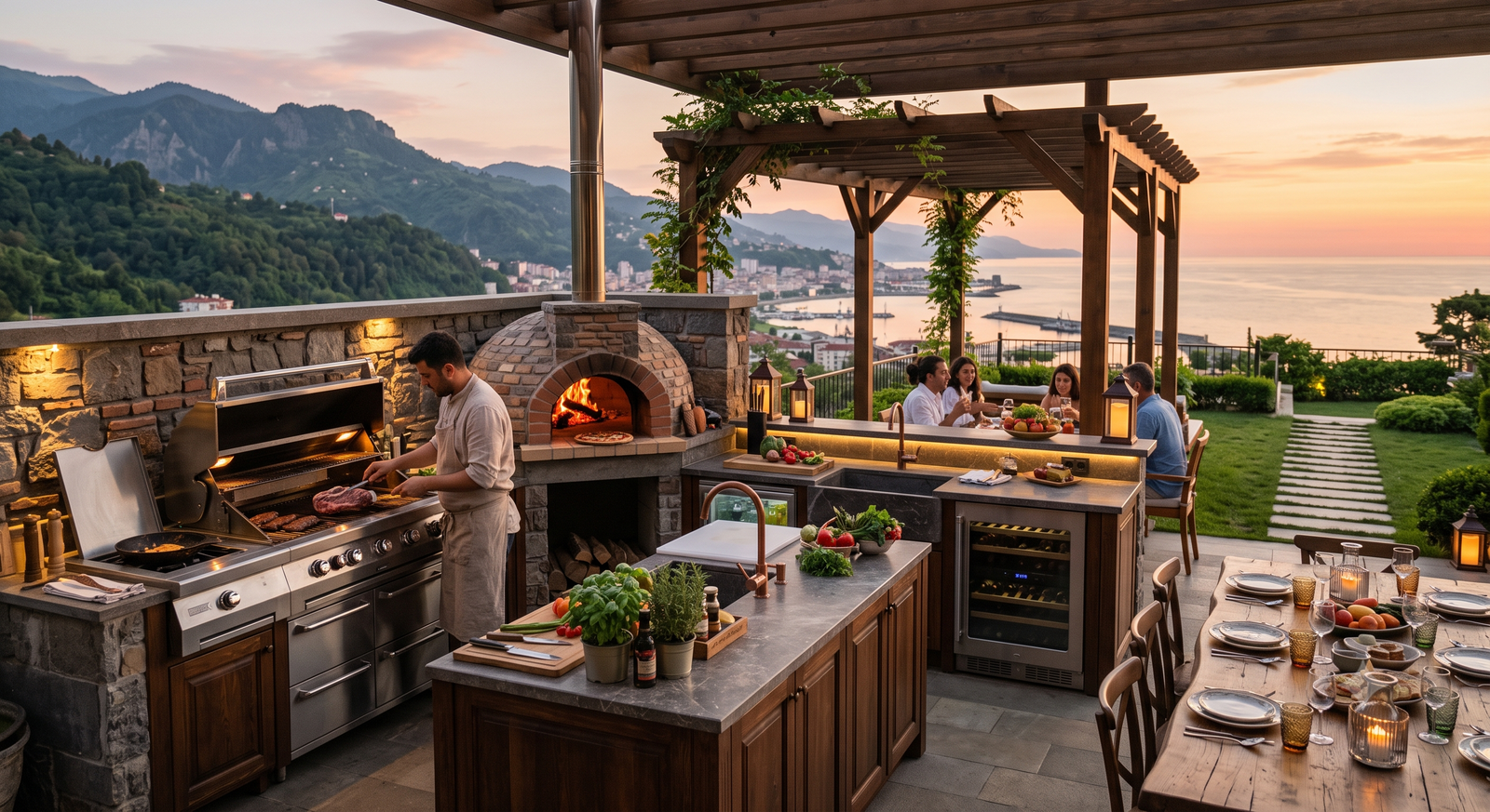 Özel Tasarım Barbekü ve Açık Hava Mutfakları